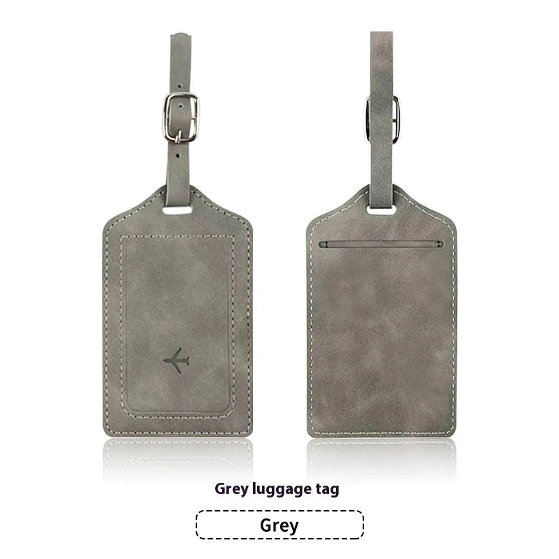 PU Leather Passport Holder & Luggage Tag Set
