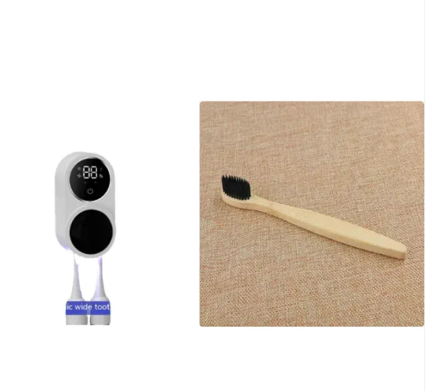 UV Toothbrush Sanitizer & Holder – Portable, Sterilizes & Stores Brushes, with Toothpaste Dispenser.          Ask ChatGPT