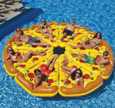 Inflatable Pizza Float, Colorful PVC Pool Toy