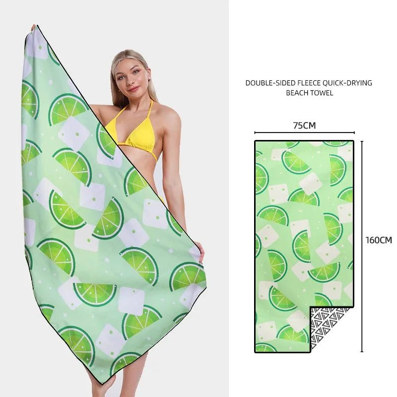 Printed Quick-Dry Beach Towel