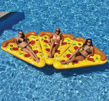 Inflatable Pizza Float, Colorful PVC Pool Toy