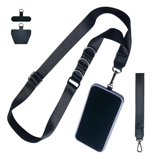 Universal Crossbody & Wrist Phone Lanyard – Adjustable Hands-Free Strap for Phones, Keys & Charms