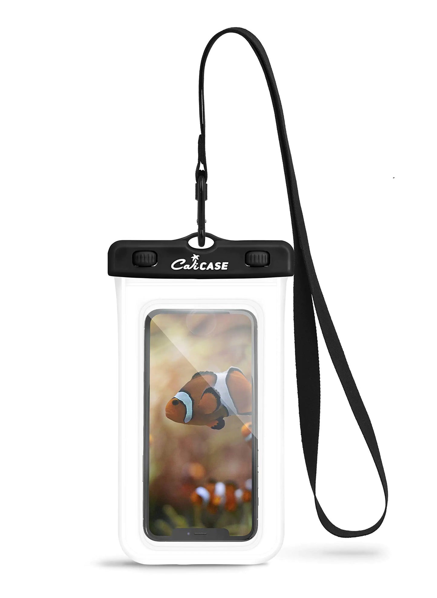 CaliCase Universal Waterproof Phone Pouch – IPX8 Floating Case with Lanyard