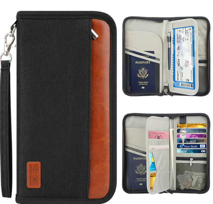Multifunctional Anti-theft Swipe Travel Passport Holder