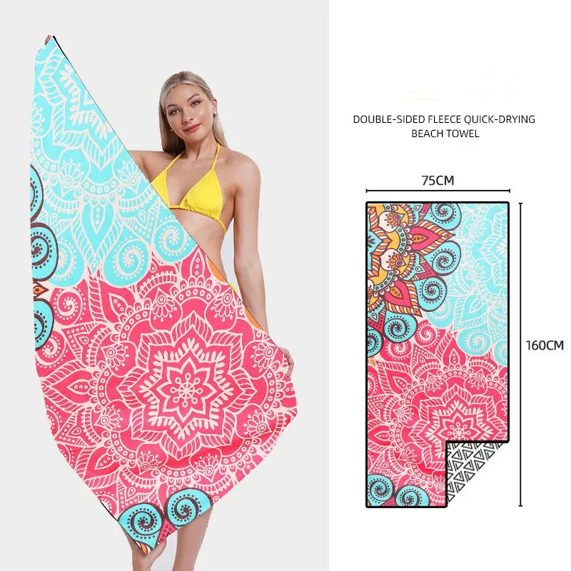 Printed Quick-Dry Beach Towel