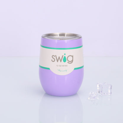 Swig Eggshell Cup 12oz Stainless Steel Wine Mug - info-7699