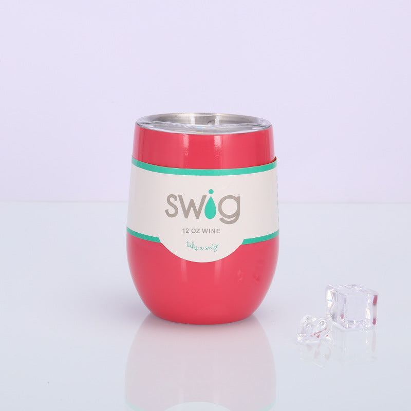 Swig Eggshell Cup 12oz Stainless Steel Wine Mug - info-7699