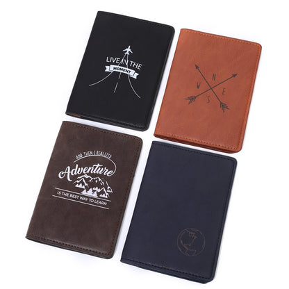 PU Leather Passport Cover Men Wallet - info-7699