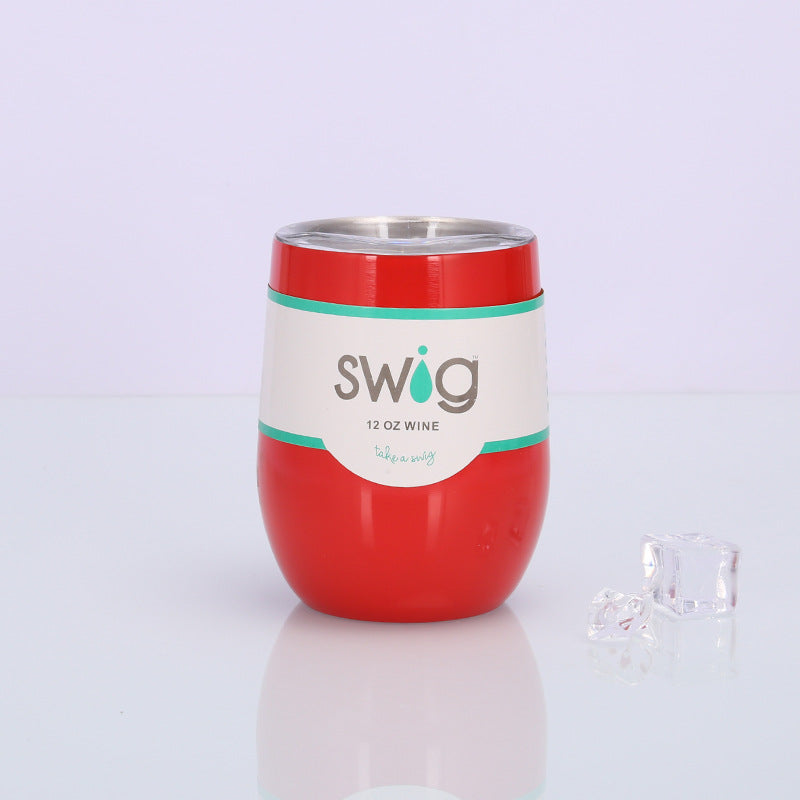 Swig Eggshell Cup 12oz Stainless Steel Wine Mug - info-7699