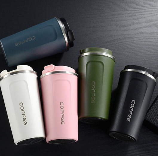 Travel Office Car Stainless Steel Thermal Vacuum Coffee Mug - info-7699