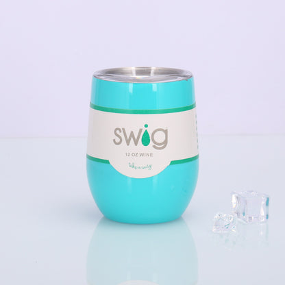 Swig Eggshell Cup 12oz Stainless Steel Wine Mug - info-7699