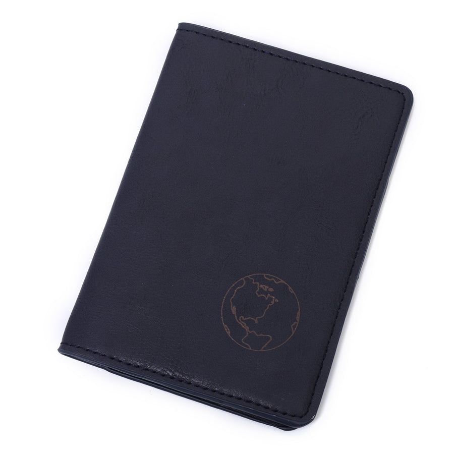 PU Leather Passport Cover Men Wallet - info-7699