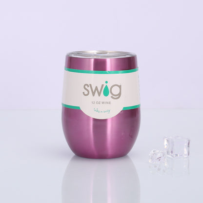 Swig Eggshell Cup 12oz Stainless Steel Wine Mug - info-7699