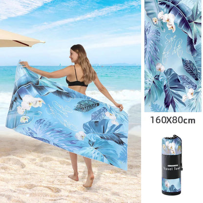 Double Sided Fleece Printed Beach Towel Microfiber Beach Towel - info-7699