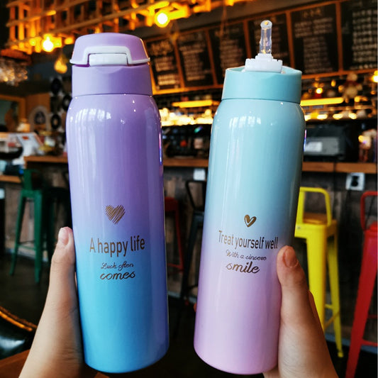 Gradient stainless steel mug - info-7699