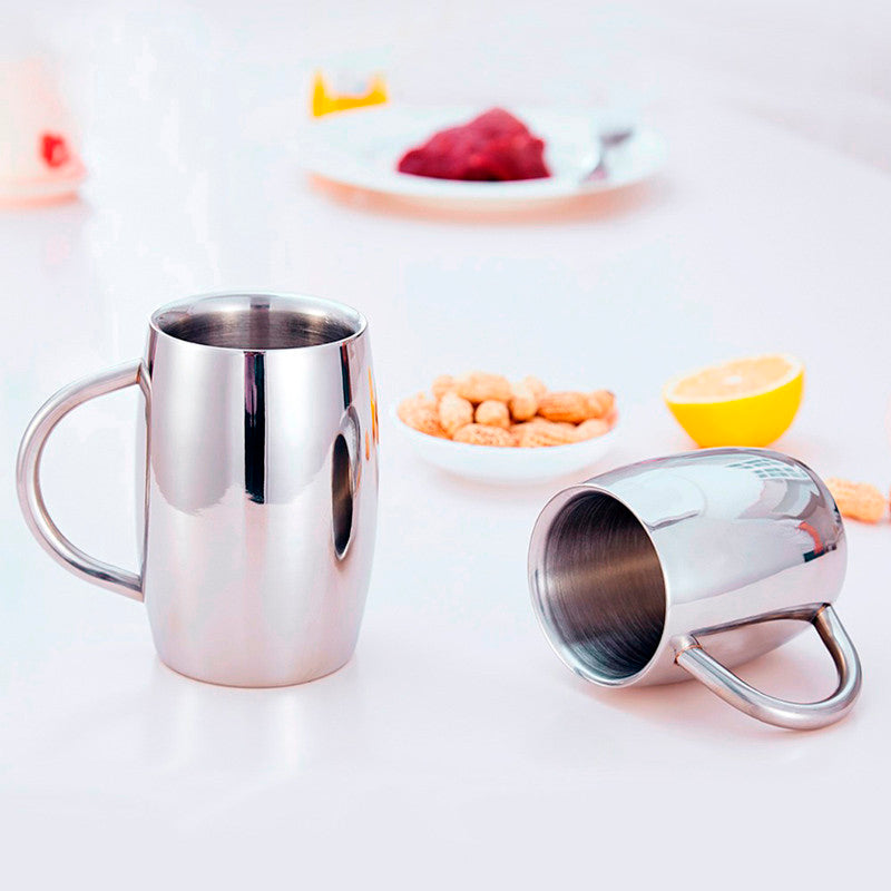 Double Wall Stainless Steel Tumbler Mug Insulated Coffee Mug - info-7699