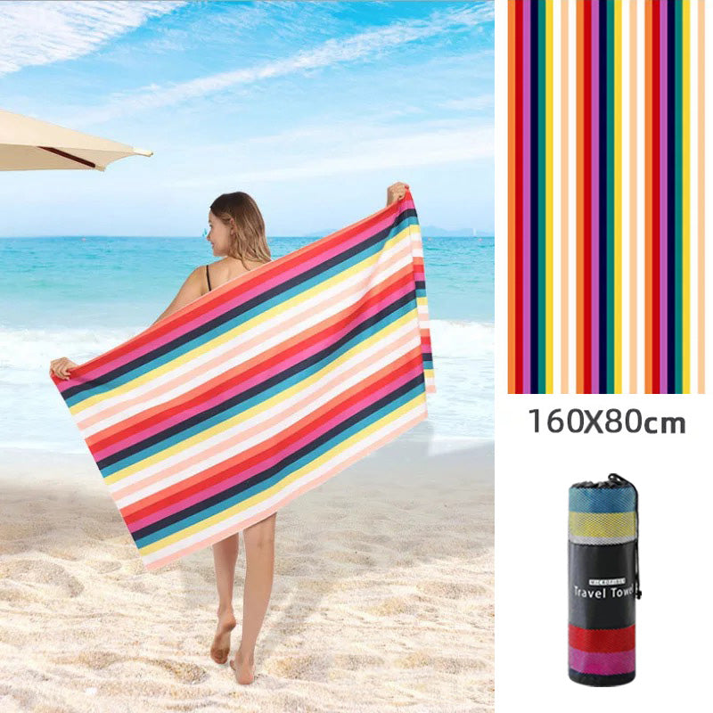 Double Sided Fleece Printed Beach Towel Microfiber Beach Towel - info-7699