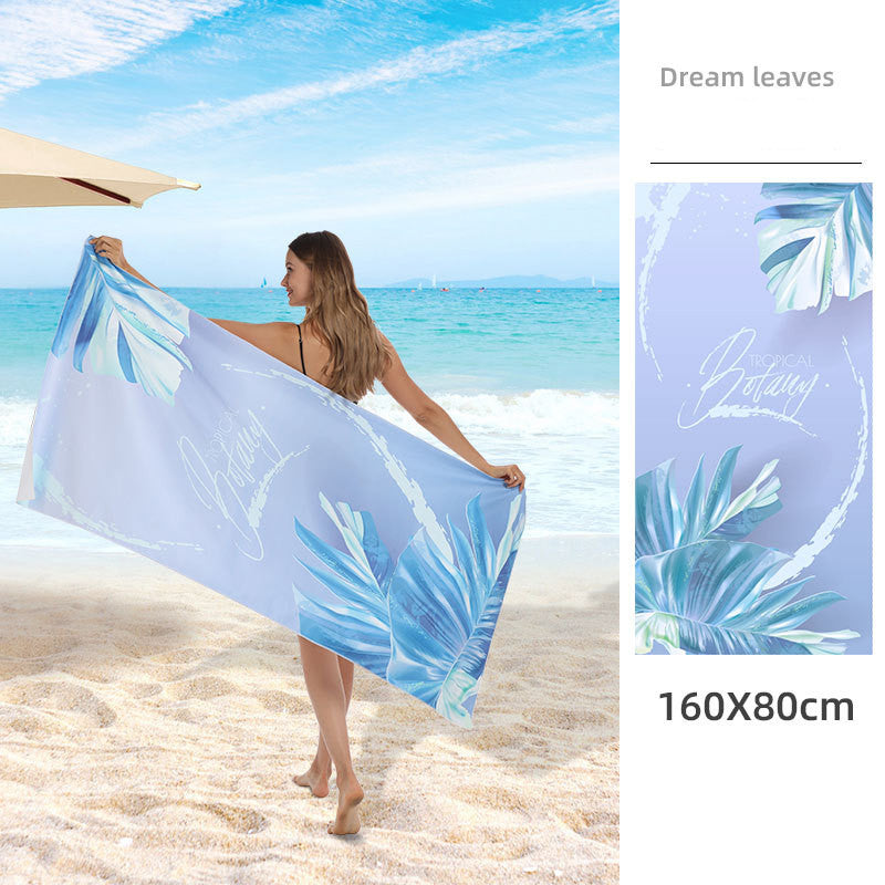 Double Sided Fleece Printed Beach Towel Microfiber Beach Towel - info-7699