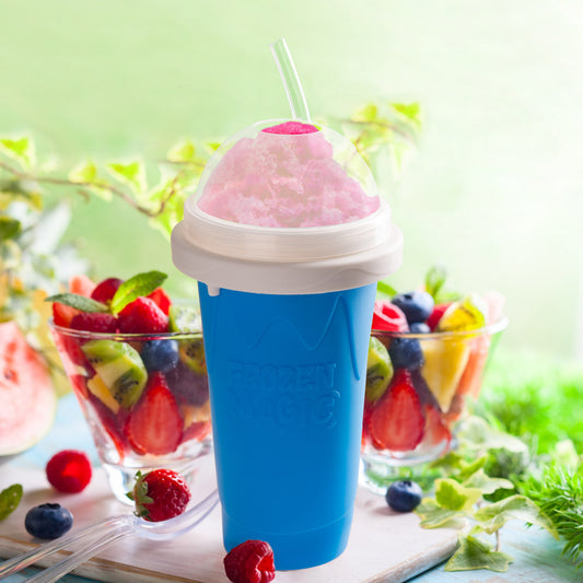 Quick-frozen Slushy Cup Smoothie Cup Ice Cream Maker Kitchen Durable Squeeze Quick Cooling Cup Milkshake Bottle - info-7699