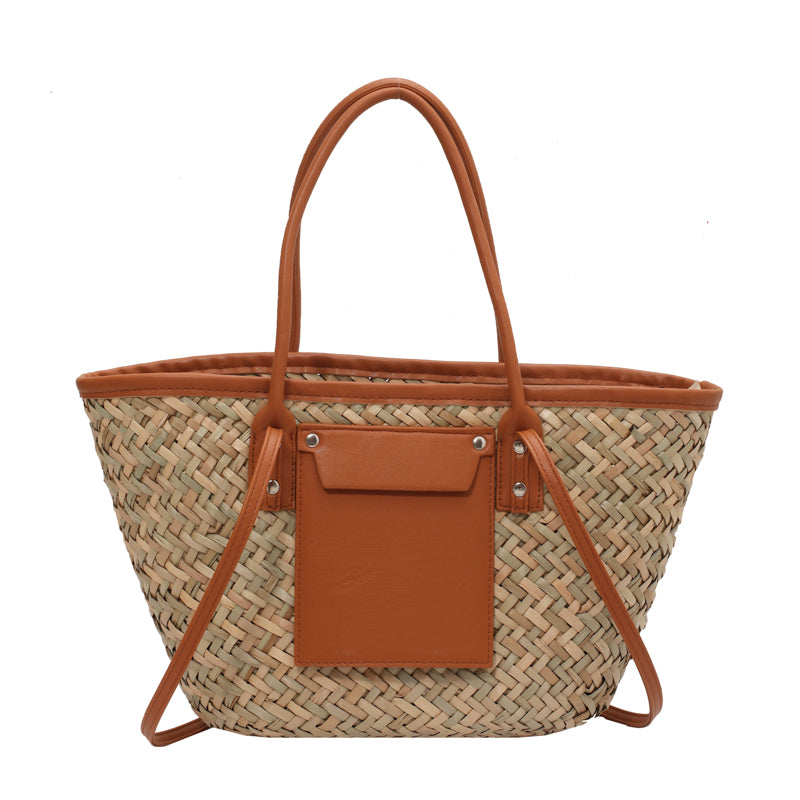 2022 Beach Basket Summer Bag Straw Bag Fashion Beach Bags Big Rattan Shoulder Bags Large Capacity Woven Bag Hand-made Handbags