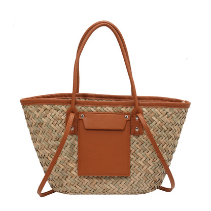 2022 Beach Basket Summer Bag Straw Bag Fashion Beach Bags Big Rattan Shoulder Bags Large Capacity Woven Bag Hand-made Handbags